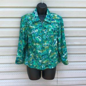 🌻 3/$25 Ruby Rd Multi Color Jacket Size Large